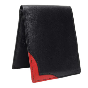 Genuine Leather RFID Blocked Casual Modern Black Color Leather Wallet For Men & Boys